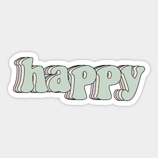 Happy Sticker